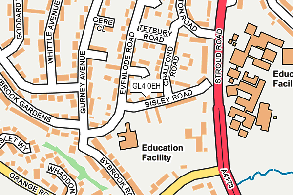 GL4 0EH map - OS OpenMap – Local (Ordnance Survey)