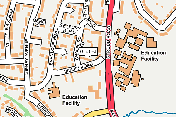 GL4 0EJ map - OS OpenMap – Local (Ordnance Survey)