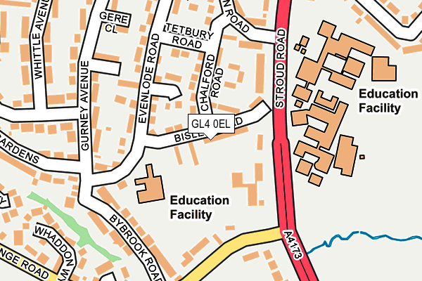 GL4 0EL map - OS OpenMap – Local (Ordnance Survey)