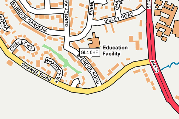 GL4 0HF map - OS OpenMap – Local (Ordnance Survey)