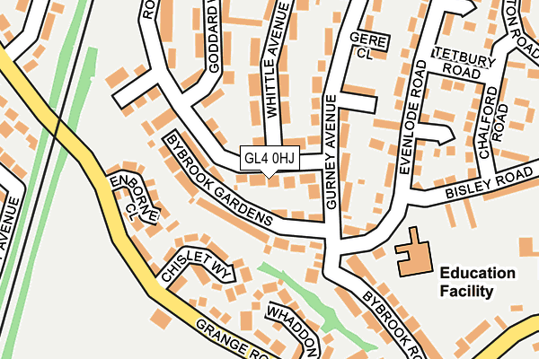 GL4 0HJ map - OS OpenMap – Local (Ordnance Survey)