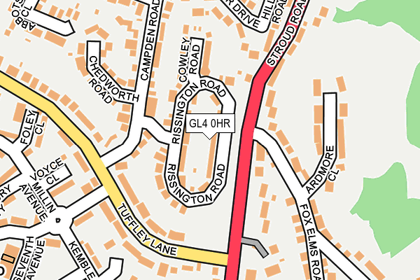 GL4 0HR map - OS OpenMap – Local (Ordnance Survey)