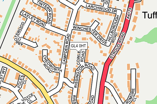 GL4 0HT map - OS OpenMap – Local (Ordnance Survey)