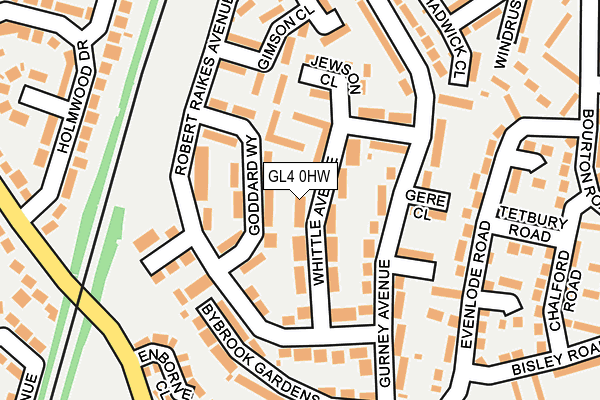 GL4 0HW map - OS OpenMap – Local (Ordnance Survey)