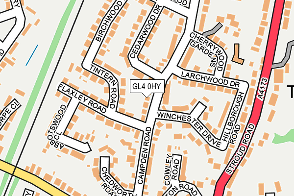 GL4 0HY map - OS OpenMap – Local (Ordnance Survey)