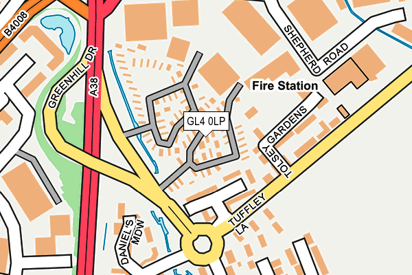 GL4 0LP map - OS OpenMap – Local (Ordnance Survey)