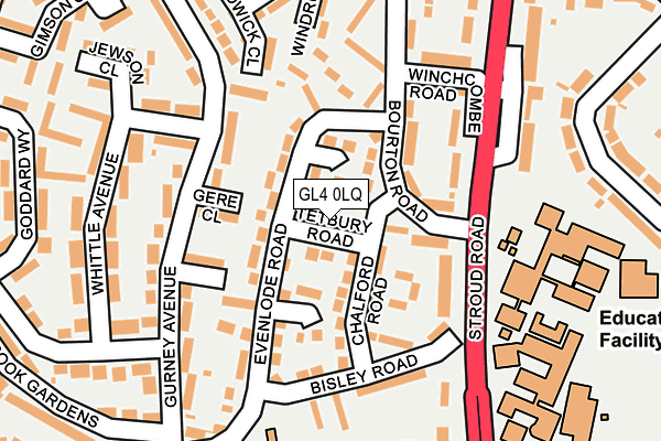 GL4 0LQ map - OS OpenMap – Local (Ordnance Survey)