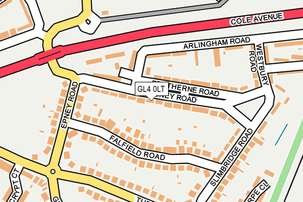 GL4 0LT map - OS OpenMap – Local (Ordnance Survey)