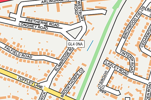 GL4 0NA map - OS OpenMap – Local (Ordnance Survey)