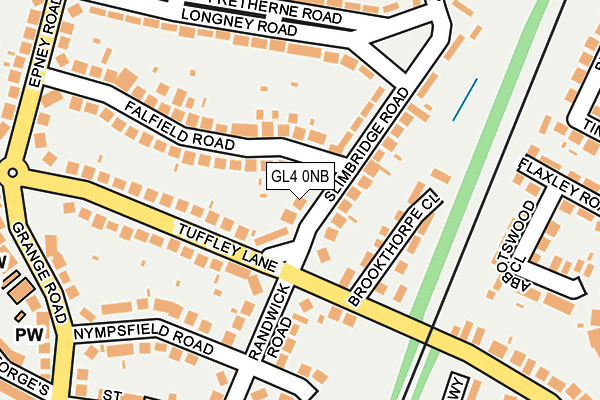 GL4 0NB map - OS OpenMap – Local (Ordnance Survey)
