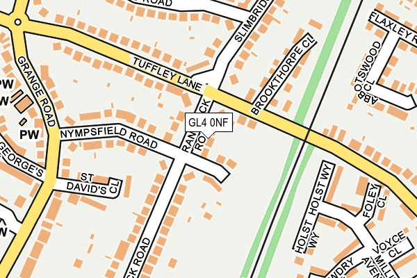 GL4 0NF map - OS OpenMap – Local (Ordnance Survey)