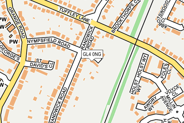 GL4 0NG map - OS OpenMap – Local (Ordnance Survey)