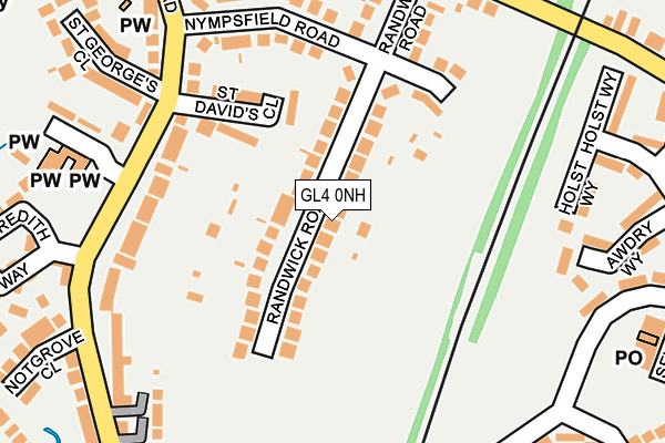 GL4 0NH map - OS OpenMap – Local (Ordnance Survey)