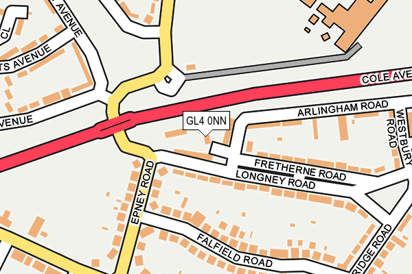 GL4 0NN map - OS OpenMap – Local (Ordnance Survey)