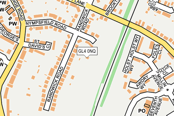 GL4 0NQ map - OS OpenMap – Local (Ordnance Survey)