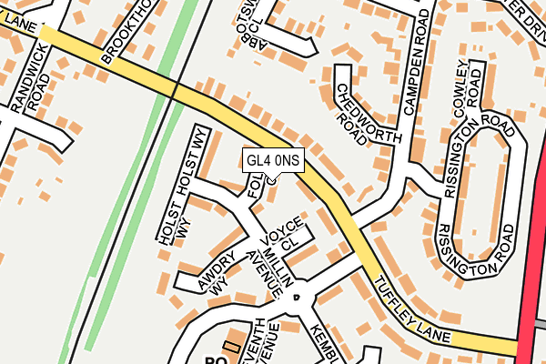 GL4 0NS map - OS OpenMap – Local (Ordnance Survey)