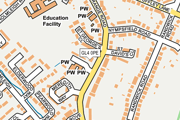 GL4 0PE map - OS OpenMap – Local (Ordnance Survey)