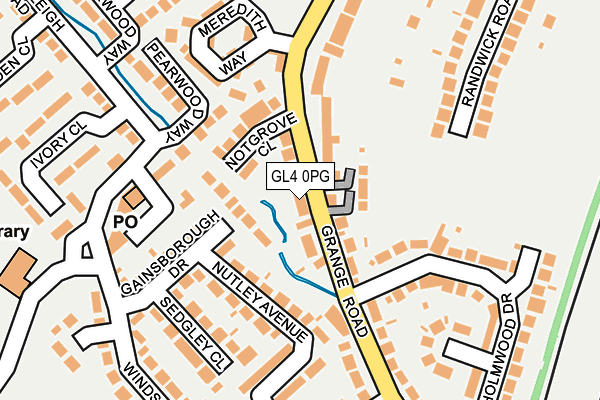 GL4 0PG map - OS OpenMap – Local (Ordnance Survey)