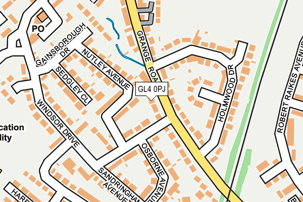 GL4 0PJ map - OS OpenMap – Local (Ordnance Survey)