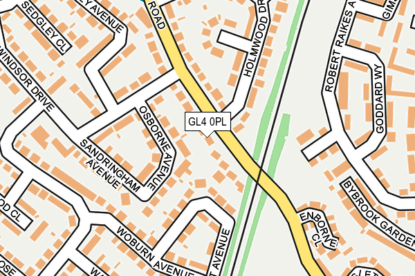 GL4 0PL map - OS OpenMap – Local (Ordnance Survey)