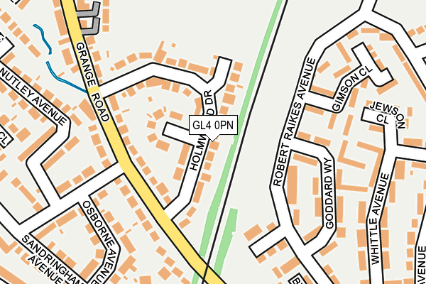 GL4 0PN map - OS OpenMap – Local (Ordnance Survey)