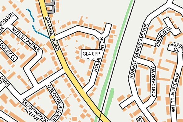 GL4 0PP map - OS OpenMap – Local (Ordnance Survey)