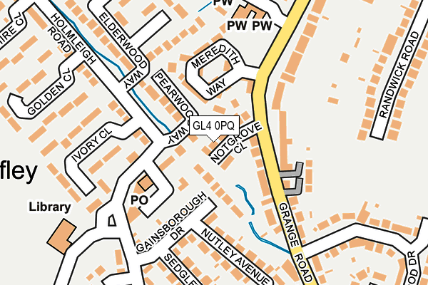 GL4 0PQ map - OS OpenMap – Local (Ordnance Survey)