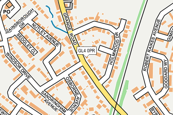 GL4 0PR map - OS OpenMap – Local (Ordnance Survey)
