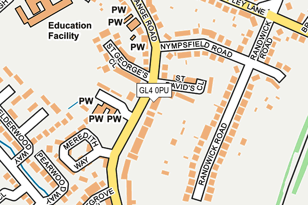 GL4 0PU map - OS OpenMap – Local (Ordnance Survey)