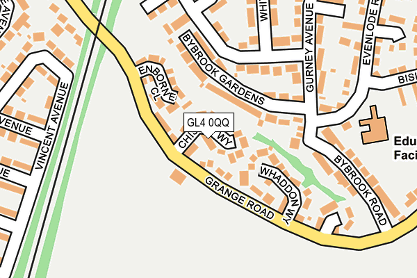 GL4 0QQ map - OS OpenMap – Local (Ordnance Survey)