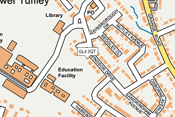 GL4 0QT map - OS OpenMap – Local (Ordnance Survey)