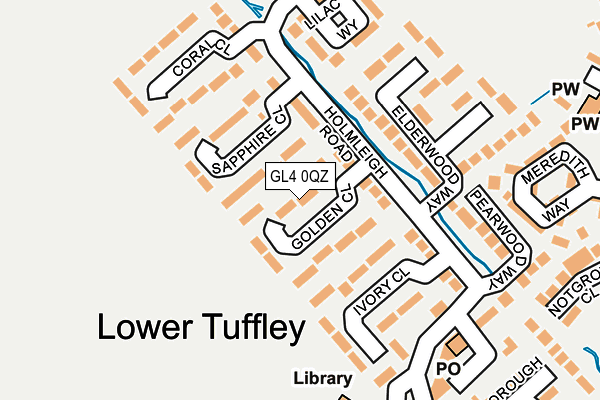 GL4 0QZ map - OS OpenMap – Local (Ordnance Survey)