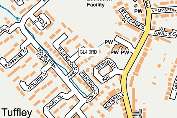 GL4 0RD map - OS OpenMap – Local (Ordnance Survey)