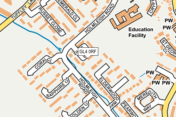 GL4 0RF map - OS OpenMap – Local (Ordnance Survey)