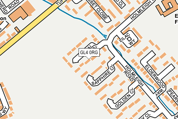 GL4 0RG map - OS OpenMap – Local (Ordnance Survey)