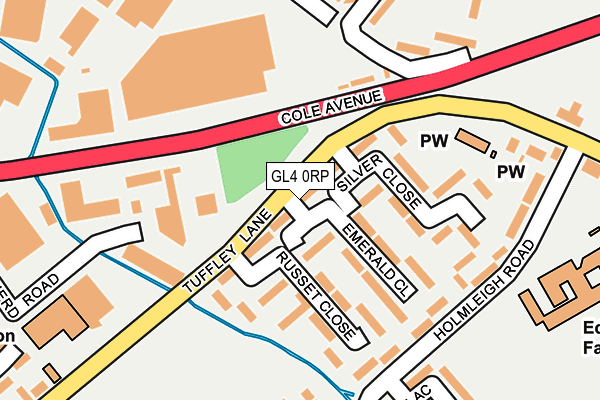 GL4 0RP map - OS OpenMap – Local (Ordnance Survey)