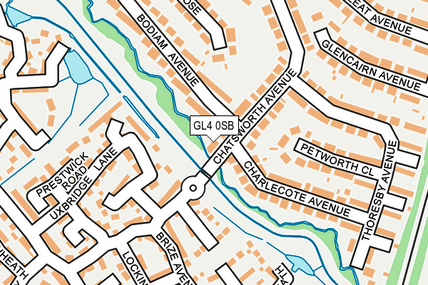 GL4 0SB map - OS OpenMap – Local (Ordnance Survey)