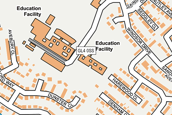 GL4 0SS map - OS OpenMap – Local (Ordnance Survey)