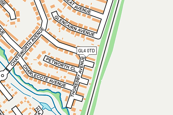 GL4 0TD map - OS OpenMap – Local (Ordnance Survey)