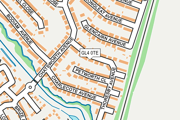 GL4 0TE map - OS OpenMap – Local (Ordnance Survey)