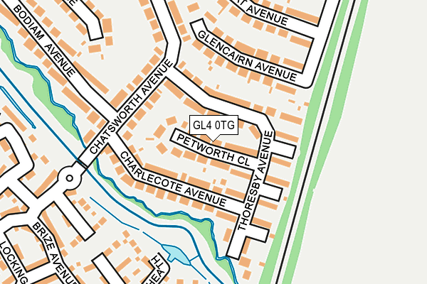 GL4 0TG map - OS OpenMap – Local (Ordnance Survey)