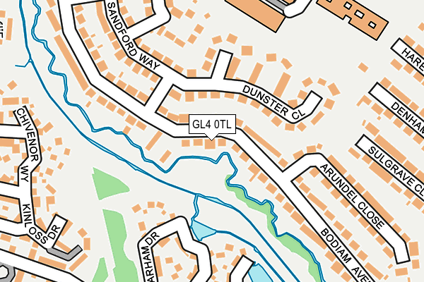 GL4 0TL map - OS OpenMap – Local (Ordnance Survey)