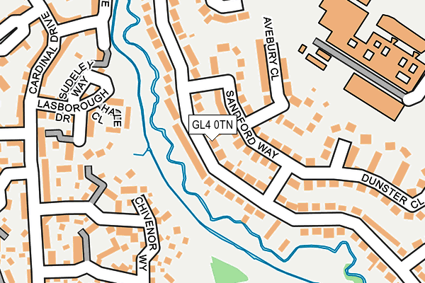 GL4 0TN map - OS OpenMap – Local (Ordnance Survey)