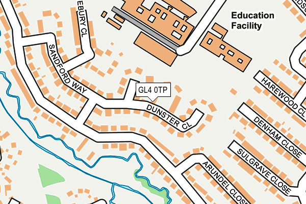 GL4 0TP map - OS OpenMap – Local (Ordnance Survey)