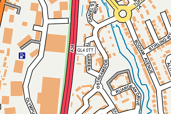 GL4 0TT map - OS OpenMap – Local (Ordnance Survey)