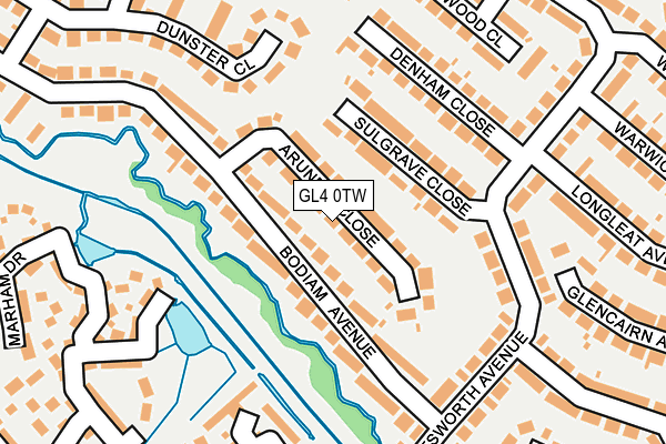 GL4 0TW map - OS OpenMap – Local (Ordnance Survey)
