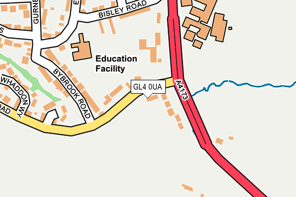 GL4 0UA map - OS OpenMap – Local (Ordnance Survey)