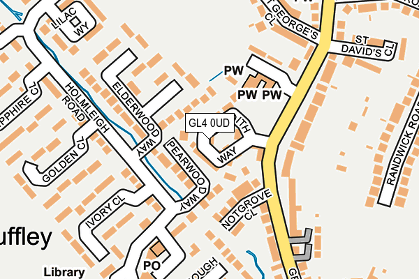 GL4 0UD map - OS OpenMap – Local (Ordnance Survey)