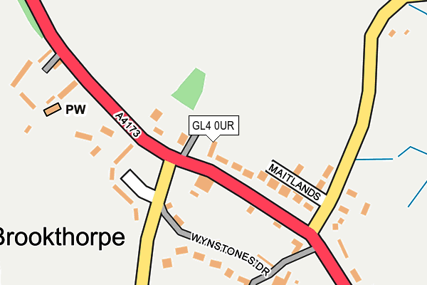 GL4 0UR map - OS OpenMap – Local (Ordnance Survey)