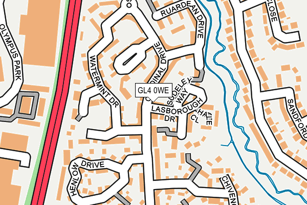 GL4 0WE map - OS OpenMap – Local (Ordnance Survey)